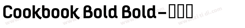 Cookbook Bold Bold字体转换